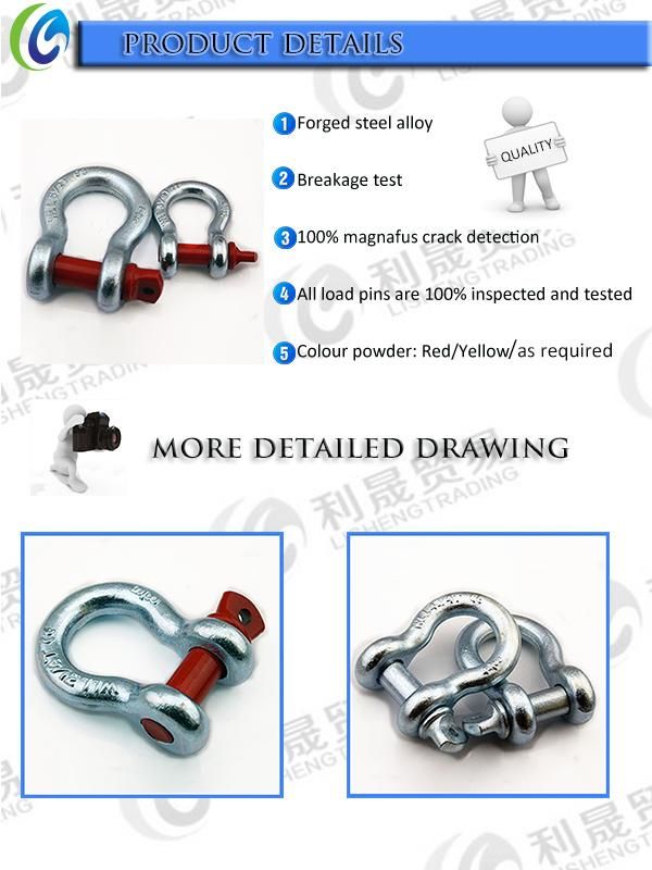 U. S Type Screw Pin Powder Plastic Shackle