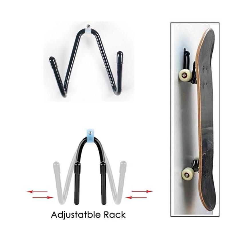 Universal Skateboard Scooter Hook Adjustable V-Shaped Longboard Wall Hanger Display Case Holder Skateboard Accessories Wbb15537