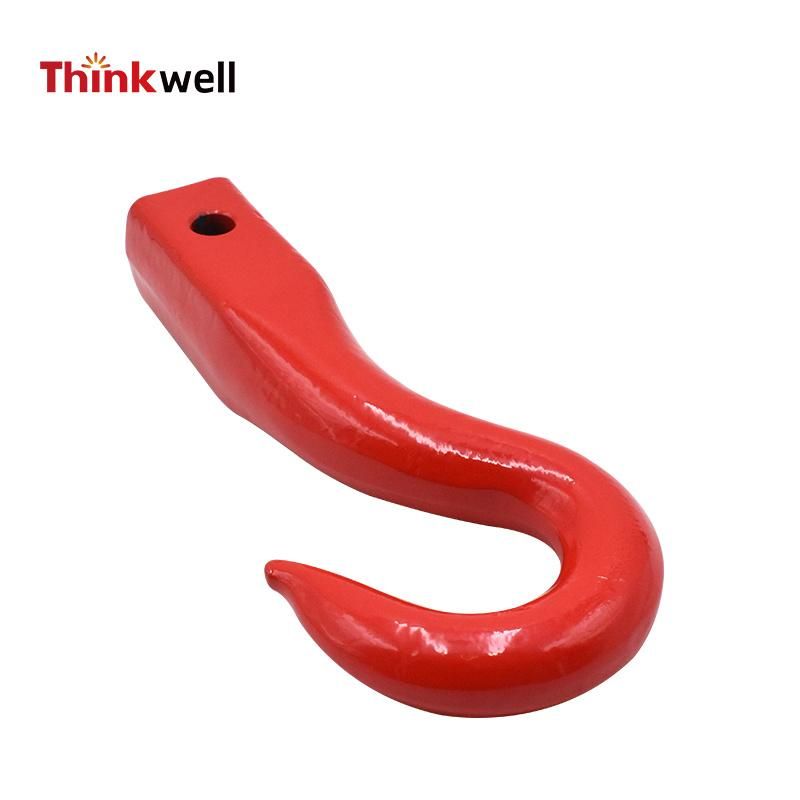Red Painted Forged Tow Hook