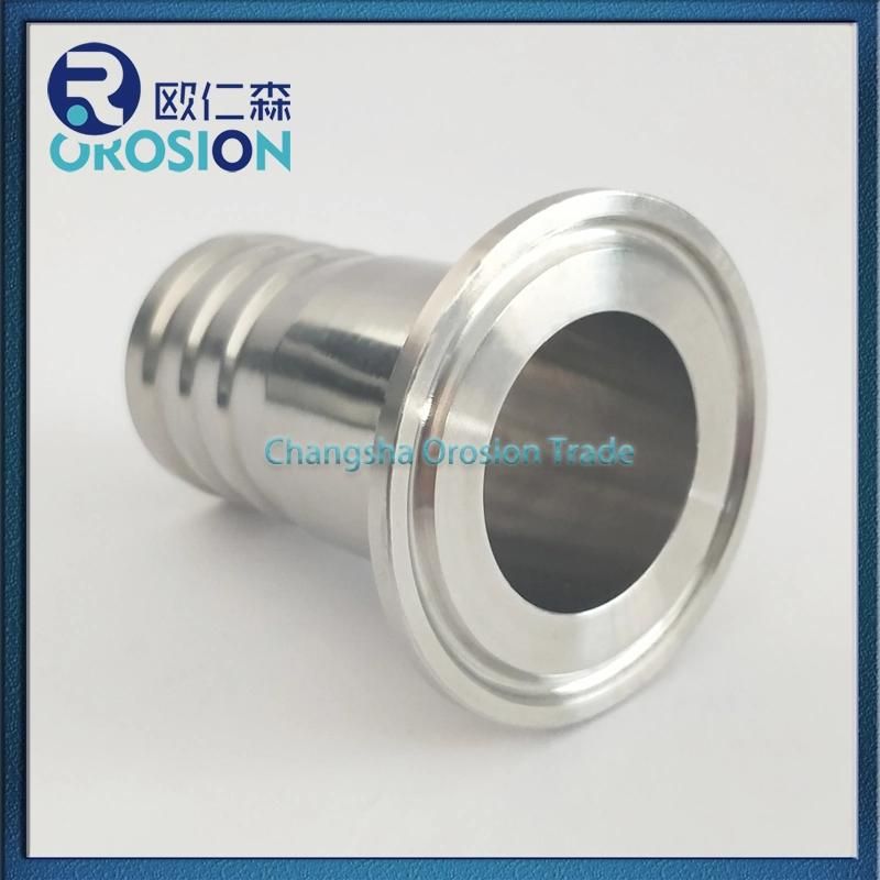 Stainless Steel Rubber Hose Adapter for Sanitary Grade