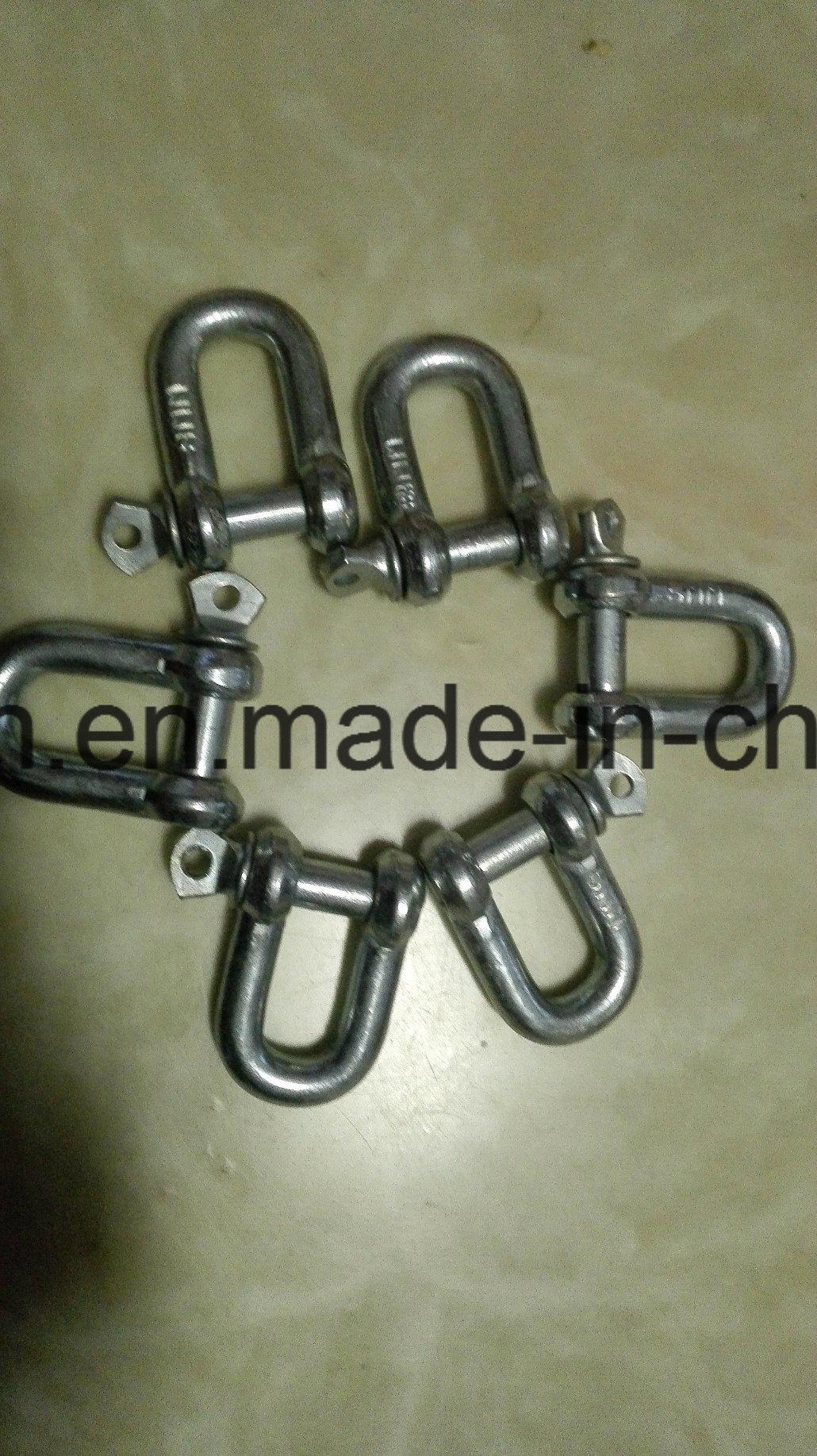 0.25ton 8mm DIN82101 Forged Shackle for Lifting with Galvanized Surface