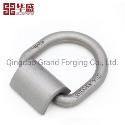 Forged 5/8 Inch Welded D-Ring, Forged Part D-Ring with Crescent
