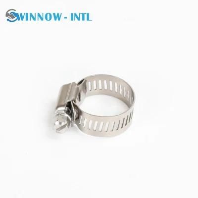 Hot Sale Adjustable American Type Hose Clamp for Pipe Fitting SS304 Metal Hose Clamp