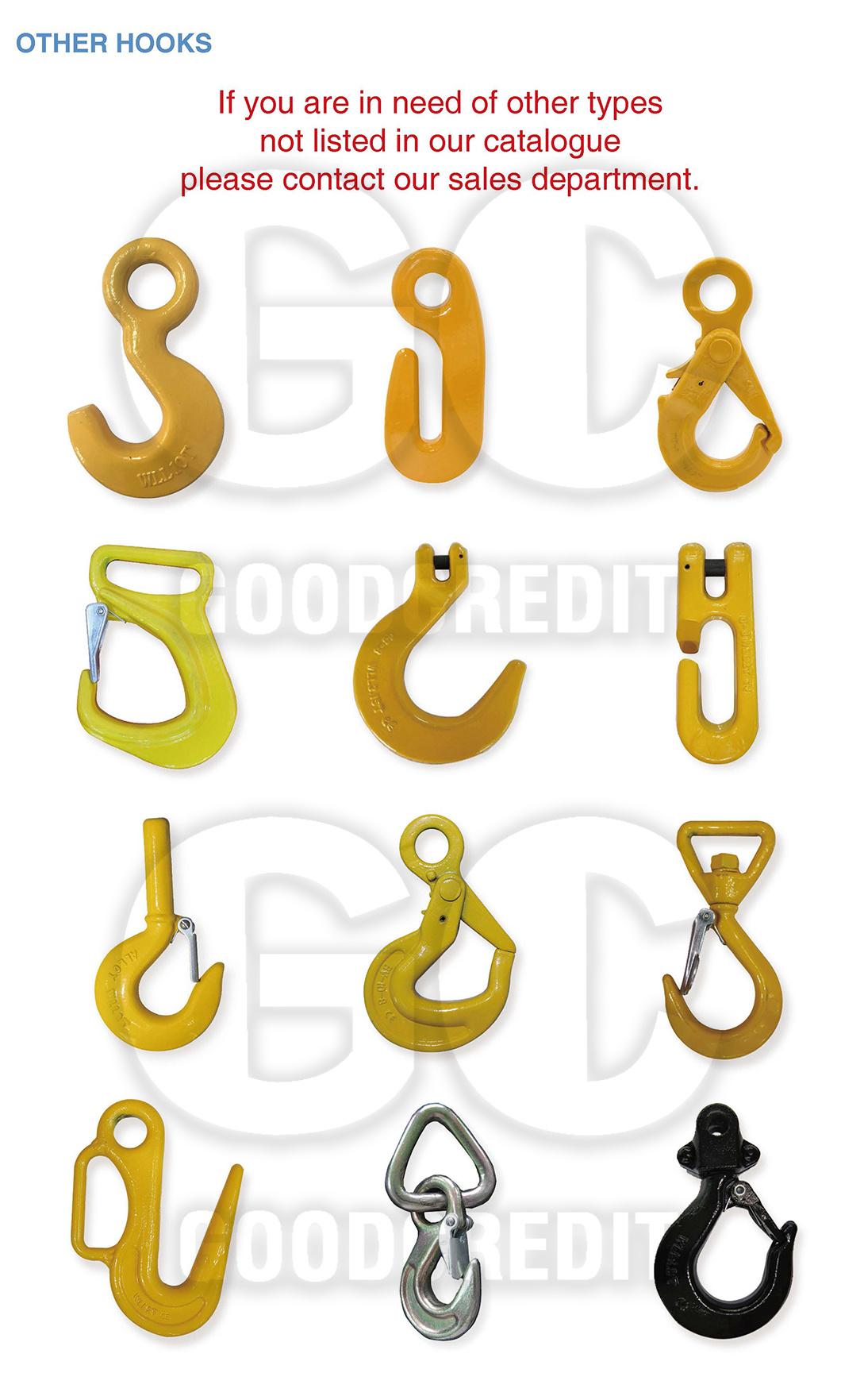 Forged Alloy Steel G70 Clevis Grab Hook Safety Type