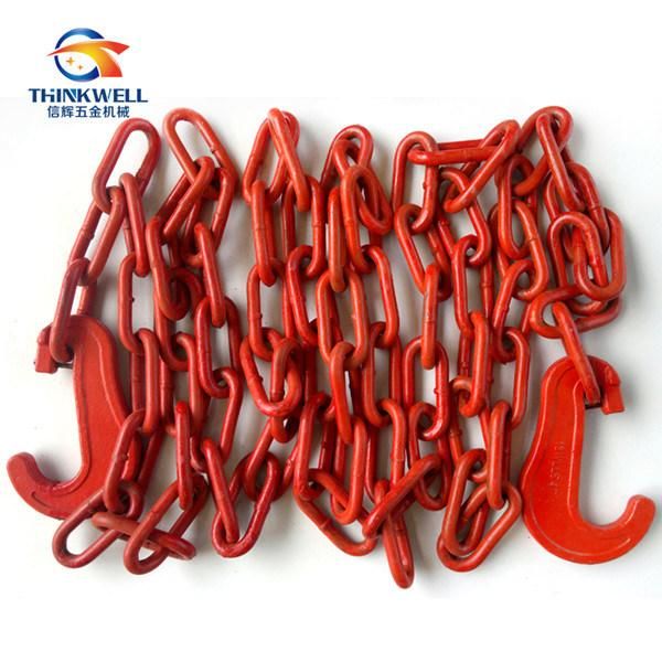 G80 Shipping Container Cargo Lashing Chain with C Hook
