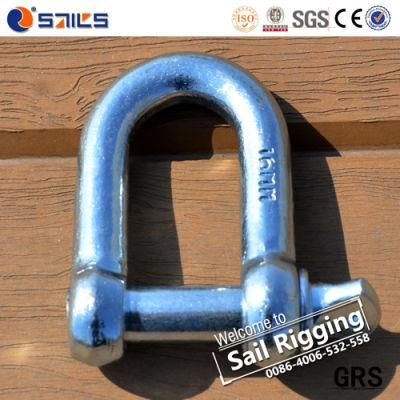 Zinc Plated Carbon Steel European Type Large Dee Shackle