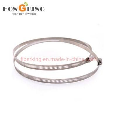 FTTH Stainless Steel Band Heavy Duty Pole Bracket Hoop