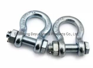 CE Us Type G-209 Load Rated Galv Drop Forged Colored Steel Lifting Omega Bow Anchor Shackle