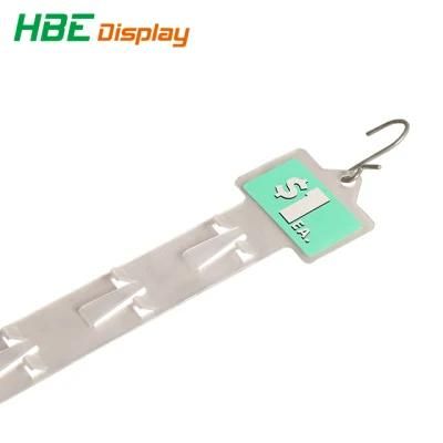 Supermarket Injection Hanging Display Hang Strip Plastic Clip Strips
