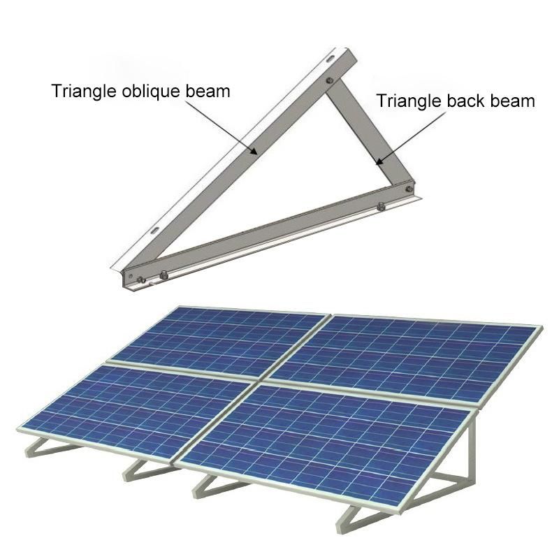 Adjustable Assembled Solar Panel Mount Mounting Brackets Folding Tilt Legs, Boat, RV, Roof off Grid
