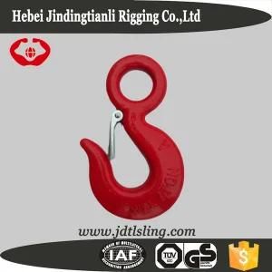 Drop Forged Lifting Eye Hook with Safety Latch