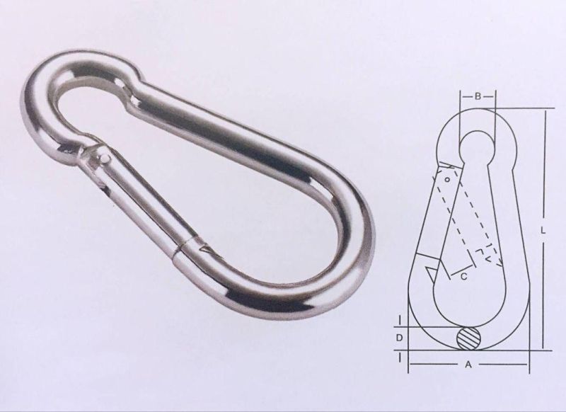 DIN5299 Stainless Steel Snap Hook Form C