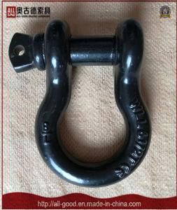 Black Painted Us Type Forged Screw Pin Bow Shackle