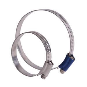 British Style Hose Clamp Galvanized Steel Pipe Blue Head Hose Pipe Clamps
