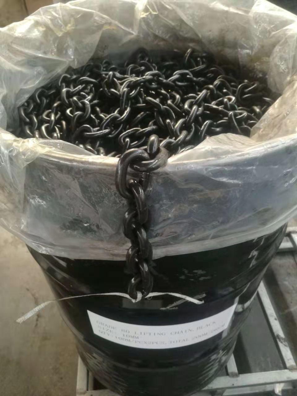 Maximum 32mm G80 Lifting Chain Polishing and Black Blackened Lifting Chains