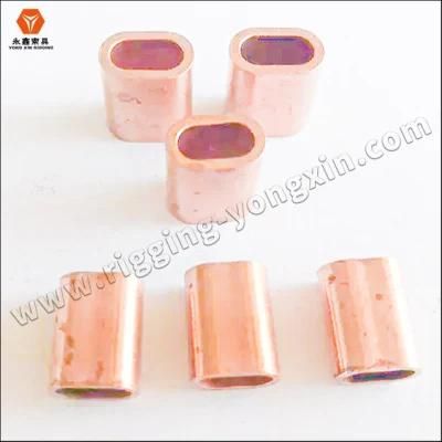 Oval Copper Sleeve for Wire Rope Connecting