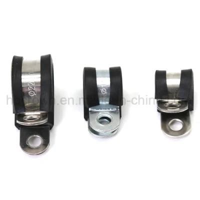 P Type Rubber Lined Hose Clips Pipe Clamp