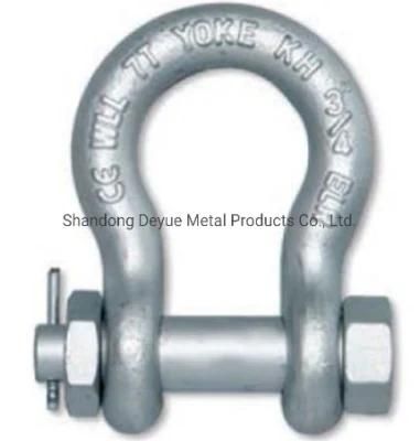 8.5 Ton 1 Inch Us Type High Strength Screw Pin Anchor Shackle