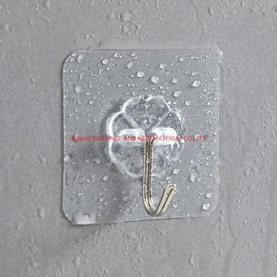 Transparent Removable Hooks with Strong Acrylic Adhesive