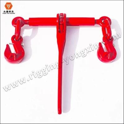 13mm European Style Casted Handle Ratchet Load Binder with Hooks