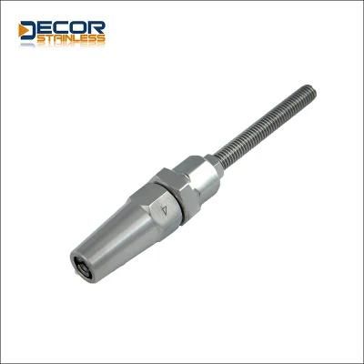 Stainless Steel Swageless Stud End Fitting for Cable Railing