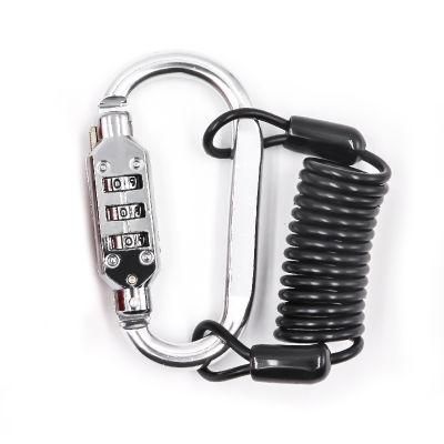 Outdoor Travel Safe 3 Digits Combination Padlock Xmm-8047 Colorful Steel Cable Rope Digital Zinc Alloy Code Lock