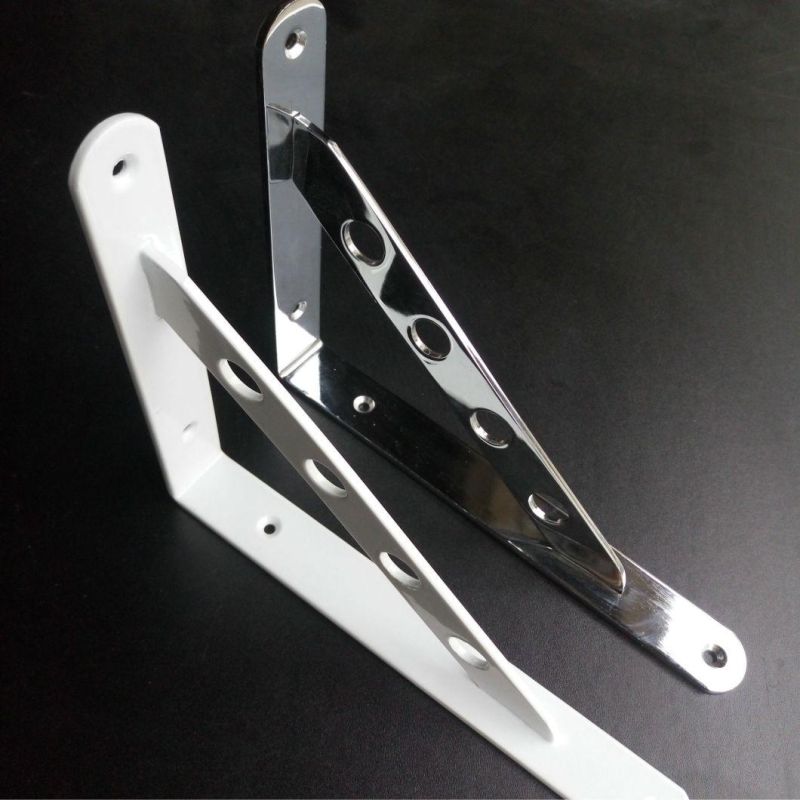 Iron L-Shaped Braces Wall Triangular Corner Wall Mounted Shelf Support Frame Shelf Bracket