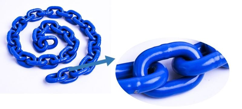 Manufacturer G100 En818-2 Alloy Steel Short Link Blue Finish Lifting Chain