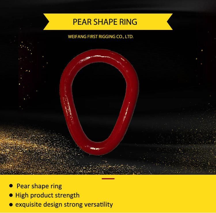 Drop Forged Alloy Steel Pear Shaped Links and Ring