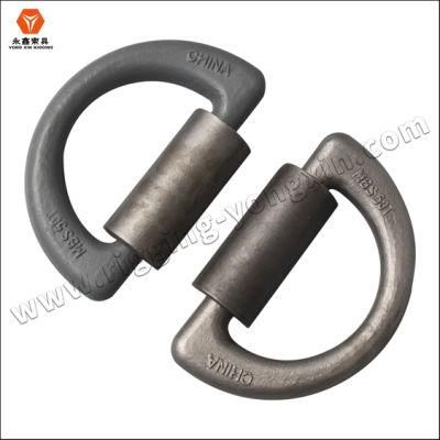 Forged Container Lashing D Ring with Clamp