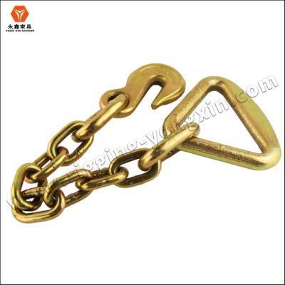 G70 Transport Chain with 5/16 Eye Grab Hook and Delta Ring