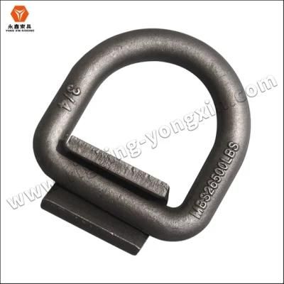 Steel Forged Lashing D Ring with Wrap Welded on Bracket for Chain Link|Lashing D Ring
