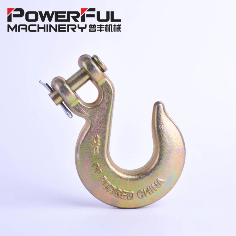 Factory Wholesale G70 Clevis Grab Hook Forged Hook for Lifting Zinc Plated Steel Removable Hooks H330 A330