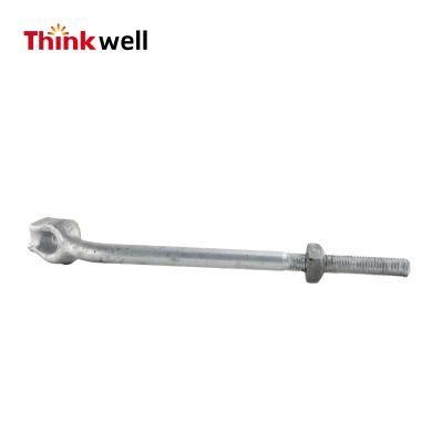 Forged Line Hardware Galvanized Finish Ground Post Anchor Rod