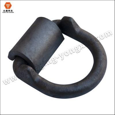 High Quality Carbon Steel Forged D Ring with Supporting Point|Customized Forged Lashing D Ring