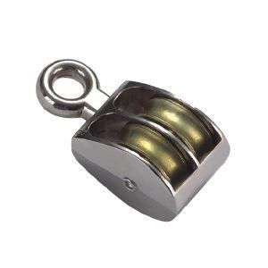 Silver Tone Single Wheel Swivel Small Rope Pulley Customized Size
