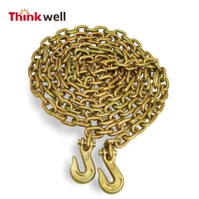Galvanized 5/16&quot; Towing Chain with Grab Hook