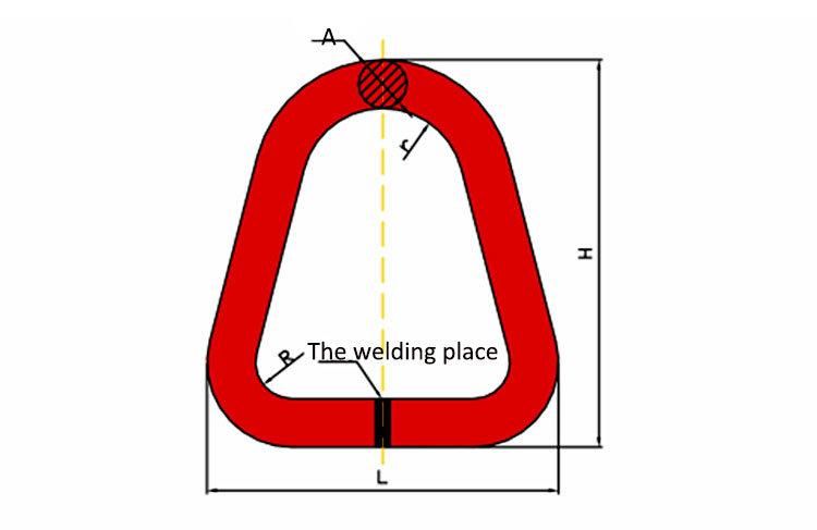 Welded Triangle Ring with Cross Bar with Superior Quality
