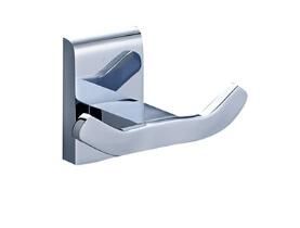 Full Brass Wall Mounted Square Chrome Finish Robe Hook
