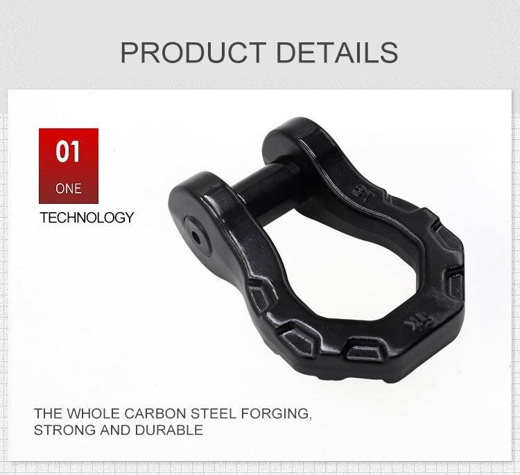 Customized Black Heavy Duty off Road Shackle