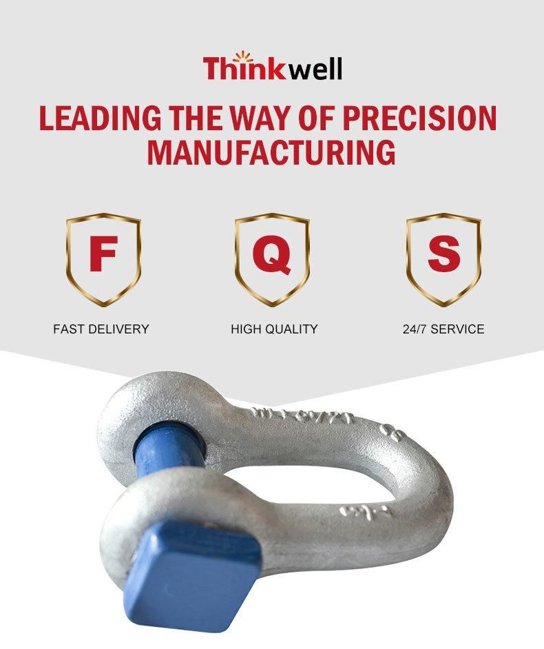 Thinkwell Forged Factory Price Carbon Steel Trawling Shackle