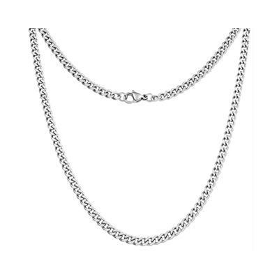 Steel Faceted Flat Curb Link Chain for Bag Decoration