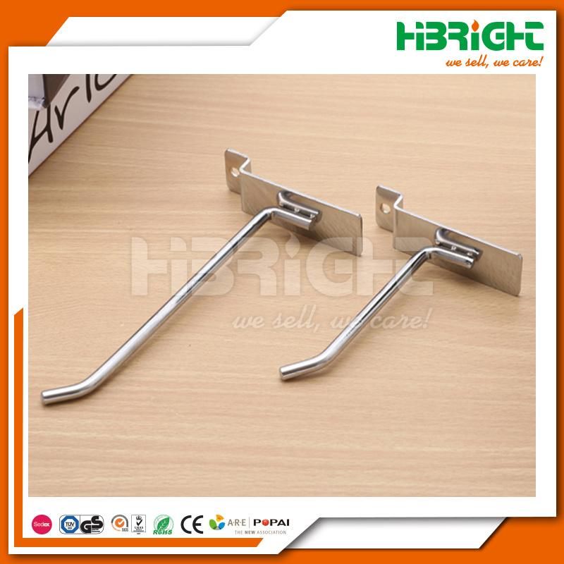 Chrome Metal Pegboard Accessories Wire Hanger Hook