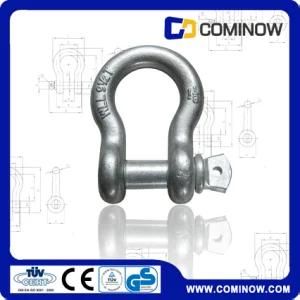 G209 Screw Pin Anchor Shackle Us Type Drop Forged Galvanized / Bow Shackle / Alloy Chain Shackle