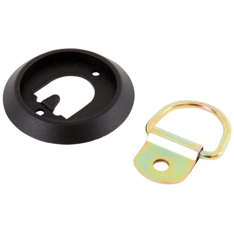 Flush Mount Tie Down D Rings with Anti-Rattle Rubber Grommet