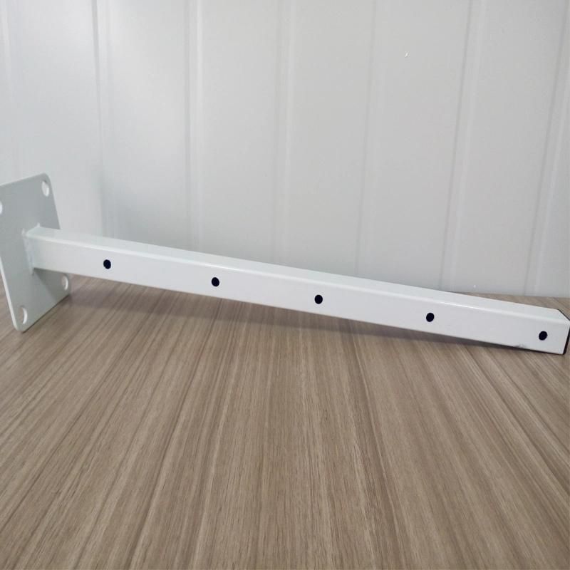 White Laundry Angled Rack Shelf Bracket