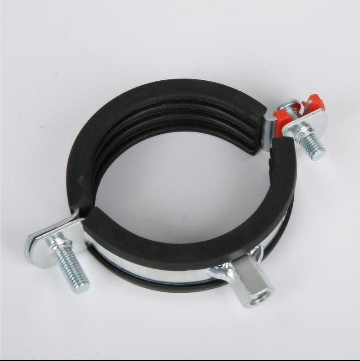 M8+10 Fixing Gas Pipe Galvanized Insulated Rubber Clamp