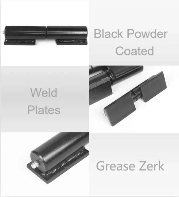Iron Flag Weld on Barrel Hinges for Trailer Door