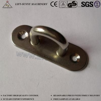 304 316 Stainless Steel Oblong Oval Pad Eye Plate