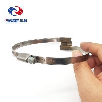Stainless Worm Gear Band Hose Clip Bridge Clamp for Spiral Hoses